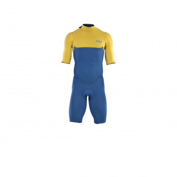 ION Seek Core muta shorty manica corta 2/2 mm zip posteriore uomo sbiadita blu