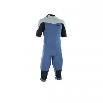 ION Traje de neopreno Element manga larga 3/2 mm cremallera dorsal hombre azul cascada