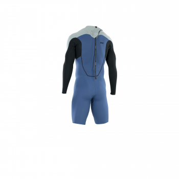 ION Muta Element manica corta 2/2 mm zip posteriore uomo cascata blu