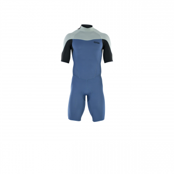 ION Element muta corta manica lunga 2/2 mm zip posteriore uomo cascade blu
