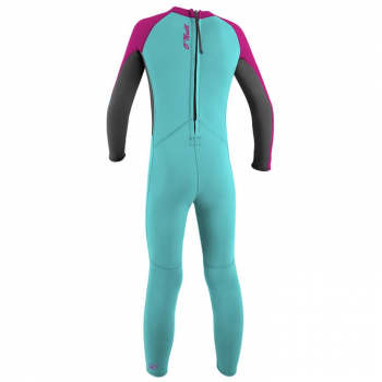 O'Neill Reattore 2 Reactor-2 Muta 2mm Backzip Toddler Girls Aqua