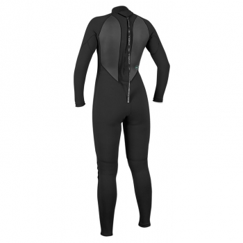 Traje de buceo O'Neill Reactor-2 3/2 con cremallera trasera para mujeres negras