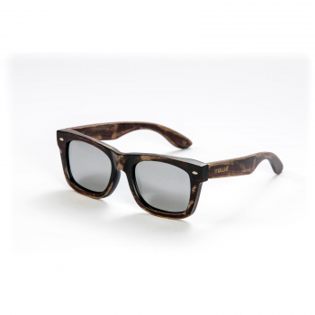 mawaii Gafas de sol de bambú Timu Marrón Plata