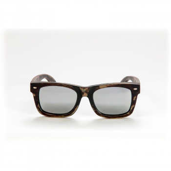 mawaii Gafas de sol de bambú Timu Marrón Plata