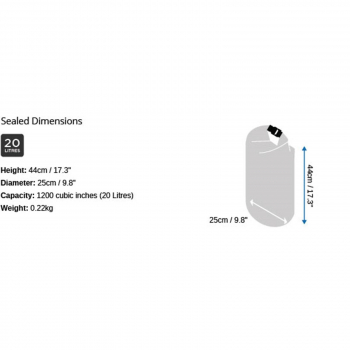 OverBoard waterproof pack sack LIGHT 20 liters Kl