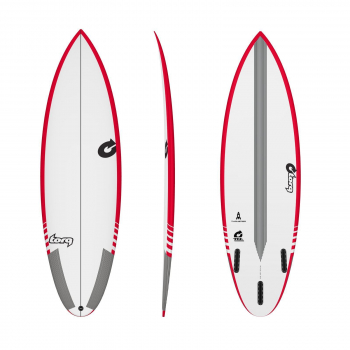 Surfboard TORQ Epoxy TEC Thruster 6.3 Rail Rot
