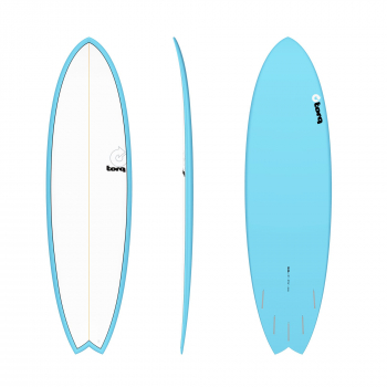 Surfboard TORQ Epoxy TET 6.6 MOD Fish Blue Pinl