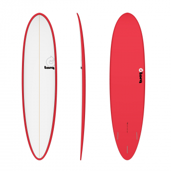 Surfboard TORQ Epoxy TET 7.6 Funboard Red Pinline