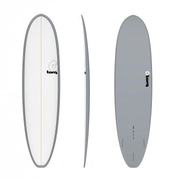 Surfboard TORQ Epoxy TET 7.4 VP Funboard Gray Pinl