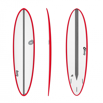 Surfboard TORQ Epoxy TET CS 7.2 Fun Carbon Red