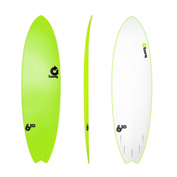 Surfboard TORQ Softboard 6.10 Fish Grün