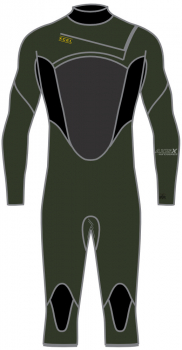Xcel Axis X2 Overknee Neoprenanzug 3/2mm Front-Zip Männer