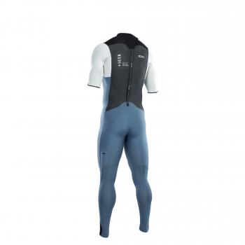 ION Seek Core Steamer Neoprenanzug Kurzarm 3/2mm Back-Zip Männer steel blue/white/black