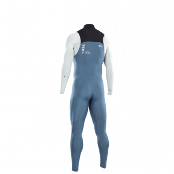 Traje de neopreno ION Seek Core Semidry 4/3mm Cremallera frontal Hombre azul acero/blanco/negro