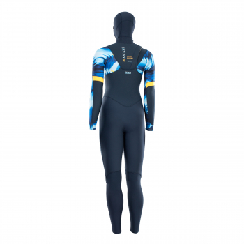 ION Amaze Amp Semidry Hood wetsuit 6/5mm front zip women blue capsule