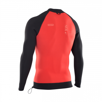 ION Neo Top Manga Larga 2/2mm Hombre rojo/negro