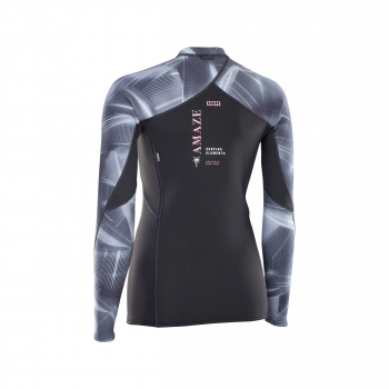 ION Neo Top Manga Larga 2/2mm Mujer láser negro