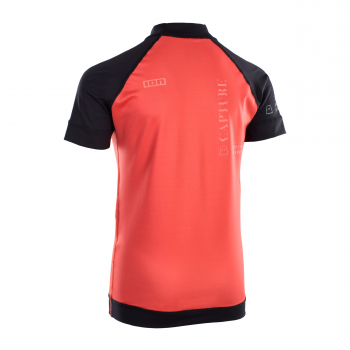 ION Capture Rashguard Kurzarm Jungs red/black