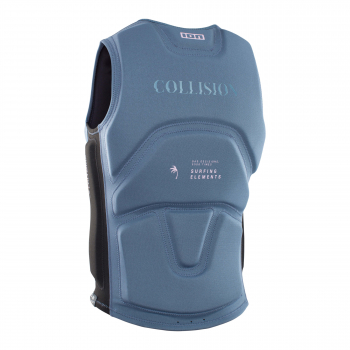 ION Collision Core Gilet Front-Zip Uomo blu acciaio/nero