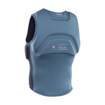 ION Vector Amp Weste Front-Zip Männer steel blue/black