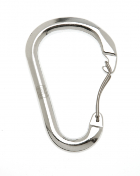 °hf Kayak Carabiner Silver Front View