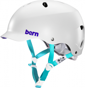 Bern Lenox H2O Water Sports Helmet Women Satin White 2018 Front VIew