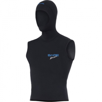 Bare Sport Hooded Neoprenweste 3 mm Männer Schwarz