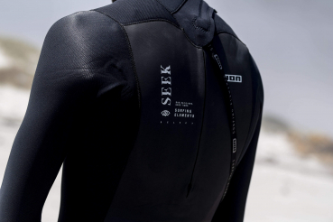 ION Seek Select Traje de neopreno semiseco 4/3mm Cremallera dorsal Hombre negro