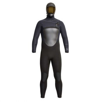 Xcel Drylock Hooded Combinaison 6/5mm Front-Zip Hommes Noir