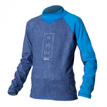 Mystic Star Rashvest Long Sleeve Kids Blue Front
