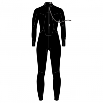 Neilpryde Spark Traje 5/4mm Backzip Mujer C1 Negro