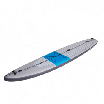North SUP Pace Tour Aufblasbares Standup Paddle Board Package Himmel Grau