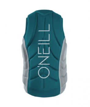 O'Neill Slasher Comp Impact Vest Front-Zip Uomo Tide Pool/Cool Grey