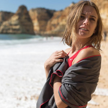 Red Original Microfibre beach towel