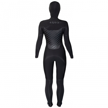 RRD Amazone Hooded Neoprenanzug 6/4 Chestzip Frauen Schwarz