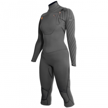 RRD Amazone Overknee Wetsuit 3/2 Chestzip Mujer Gris