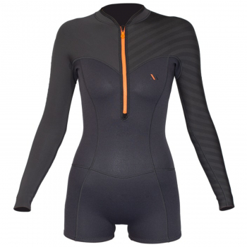 RRD Seventysix Muta a gamba corta 2/2 Frontzip Donna Nero