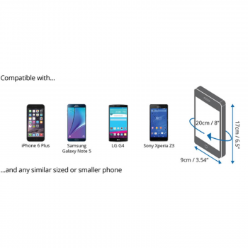 Overboard waterproof case for smartphones Black
