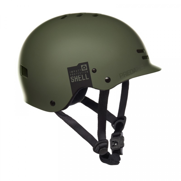 Mystic Predator Water Sports Helmet Unisex Dark Olive Back View