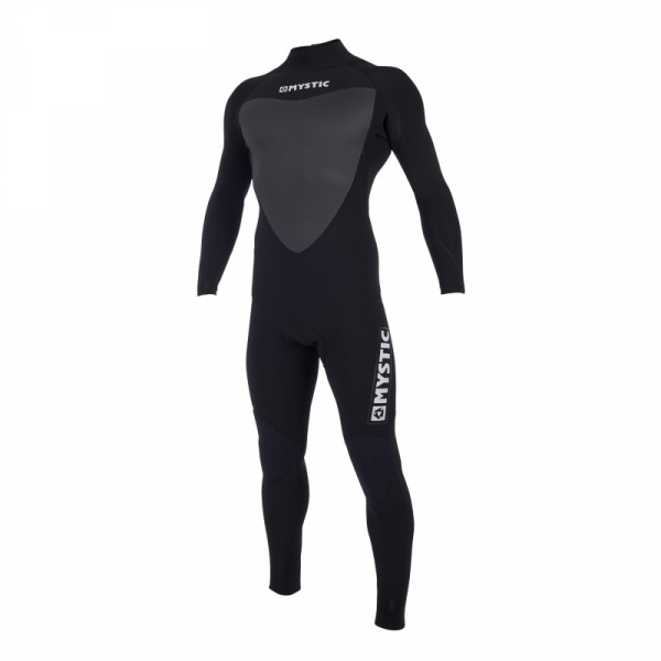 Mystic Majestic Wetsuit 3/2 Backzip Men Black 2019 Front View