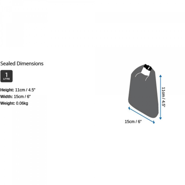 OverBoard waterproof bag 1 liter blue