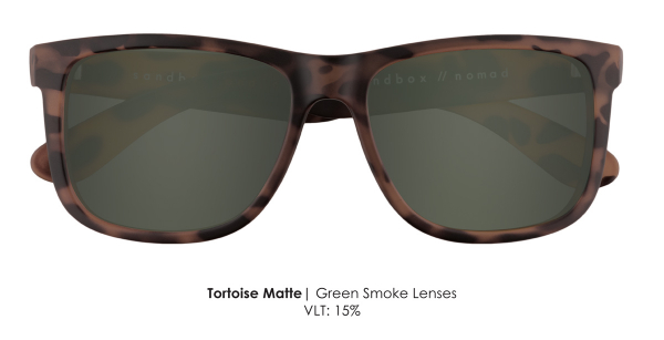 Sandbox Nomad Sonnenbrille Unisex 2019 TORTOISE MATTE (GREEN SMOKE) Vorderansicht 1