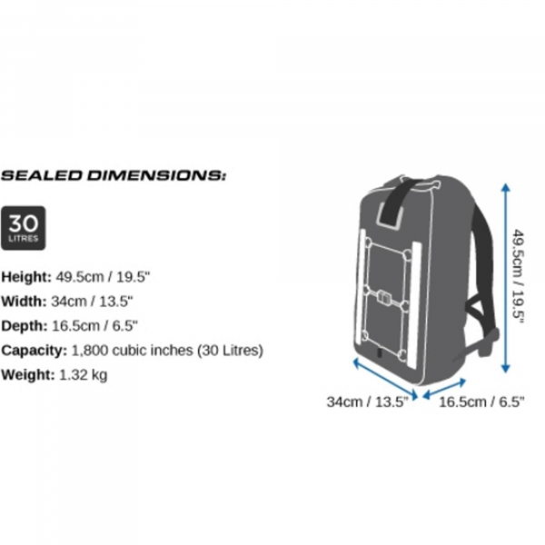 OverBoard waterproof backpack Pro 30 L red