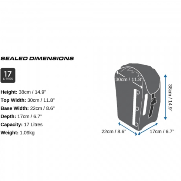OverBoard waterproof bike bag black