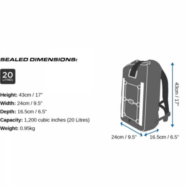 OverBoard waterproof backpack Pro-Vis 20 Lit Ge
