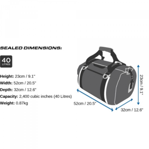 OverBoard bolsa impermeable 40 litros amarillo