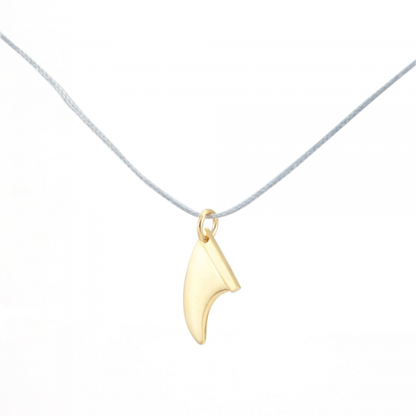 Silver+Surf silver jewelry fin size S gold-plated