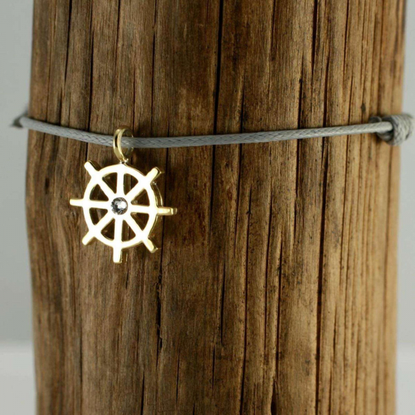 Silver+Surf Silber Schmuck Steuerrad Gr S vergolde