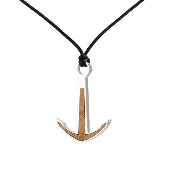 Silver+Surf Silber Schmuck Anker XL Wood Halsband