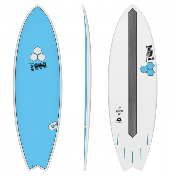 Surfboard CHANNEL ISLANDS X-lite Pod Mod 5.6 blau